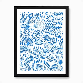 Goa India, Inspired Travel Pattern 2 Art Print