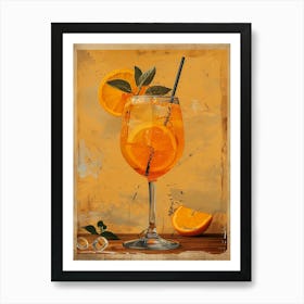 Orange Cocktail 31 Art Print