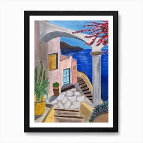 Bliss of Greece Art Print