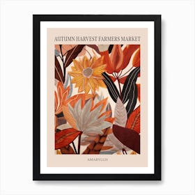 Fall Botanicals Amaryllis 2 Poster Art Print