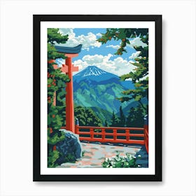 Nikko Japan 4 Colourful Illustration Art Print