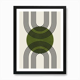 Lines and circles 19 Art Print