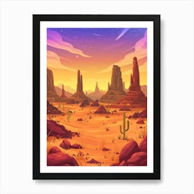 Desert Landscape 33 Art Print