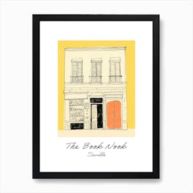 Seville The Book Nook Pastel Colours 2 Poster Art Print