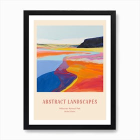 Colourful Abstract Yellowstone National Park 3 Poster Art Print