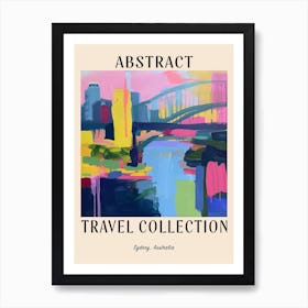 Abstract Travel Collection Poster Sydney Australia 8 Art Print