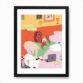 Lazy People Art Print