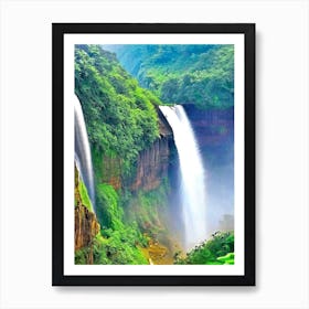 Bhagsunag Falls, India Majestic, Beautiful & Classic (2) Art Print