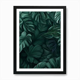 Wallpaper Tropical Leaves Art Print