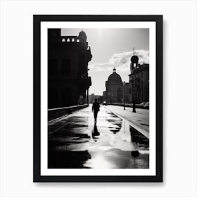 Palermo, Italy,  Black And White Analogue Photography  2 Art Print