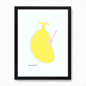 banalemon - banana and lemon - sweet fruit Art Print