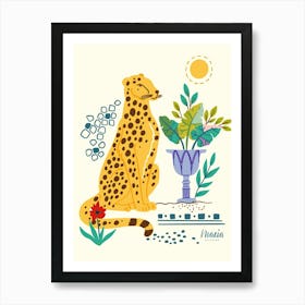 Bohemian Paradise with cheetah 1 Art Print