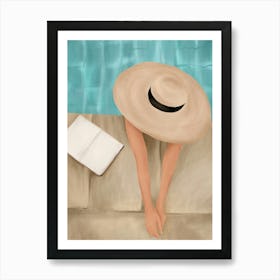 On the edge of the Pool II Art Print