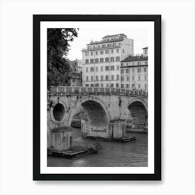 Roman Bridges | Black and White Photography Art Print