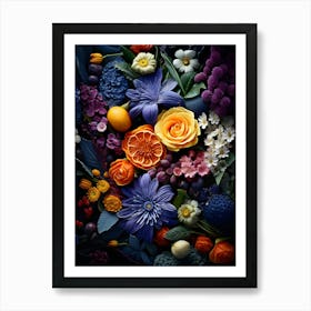 Kitchen Flowers 3 Art Print