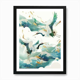 Cranes In The Sky 1 Art Print