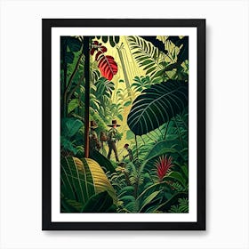 Jungle Adventure 1 Botanical Art Print