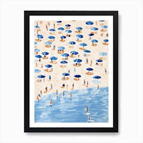 Happy Summer Day On The Beach 4 Art Print