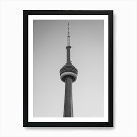 CN Tower, Toronto | Black and White Photography 1 Art Print