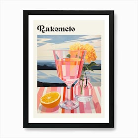 Rakomelo Retro Cocktail Poster Art Print