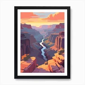 Grand Canyon At Sunset Art Print