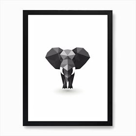 Geometric Elephant Art Print