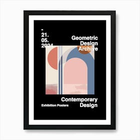 Geometric Design Archive Poster 19 Art Print