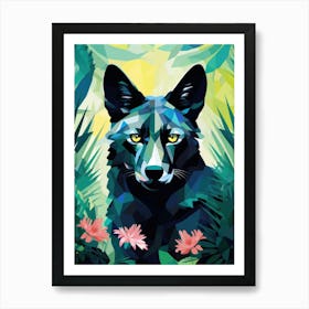 Wolf In The Jungle Art Print