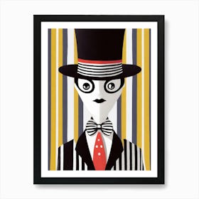 Man In A Top Hat Affiche