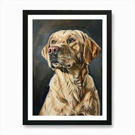 Labrador Retriever Acrylic Painting 10 Art Print