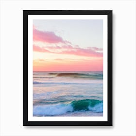 Manly Beach, Australia Pink Photography 1 Art Print