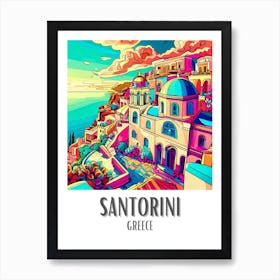 Santorini 3 Art Print