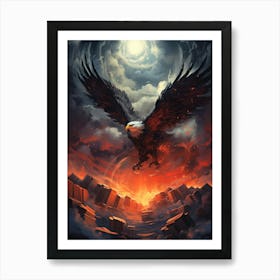 Eagle In Flight 1 Art Print