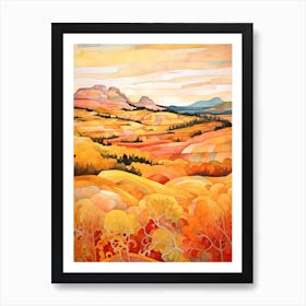 Autumn National Park Painting Acadia National Park Maine Usa 1 Art Print