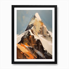 K2 Pakistan China 1 Mountain Painting Art Print