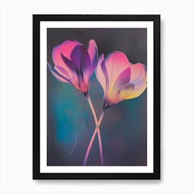 Iridescent Flower Cyclamen 1 Art Print