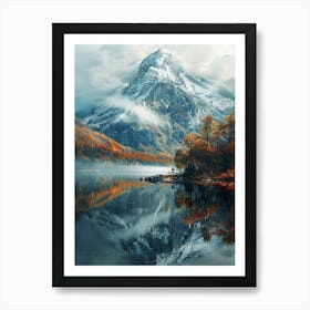 Autumn Mountain Landscape Art Print