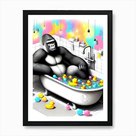 Bath Time Boss Art Print