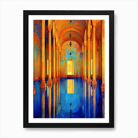 Basilica Cistern Yerebatan Sarnc Pixel Art 10 Affiche