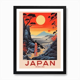 Miyako Jima, Visit Japan Vintage Travel Art 3 Art Print