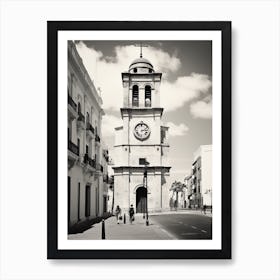 Cadiz, Spain, Black And White Analogue Photography 5 Art Print