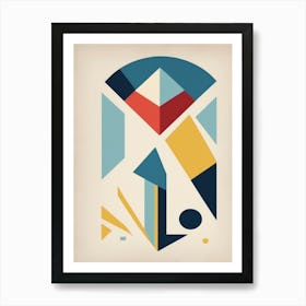 bauhaus geometric exhibition print Art Print