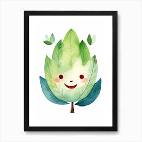 Friendly Kids Artichoke 1 Art Print