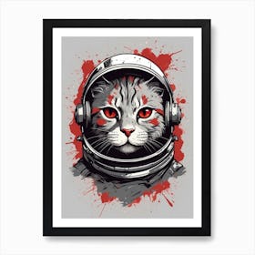 Cat In Space Art Print