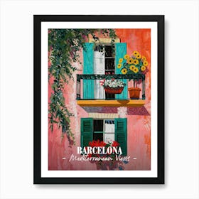 Mediterranean Views Barcelona 4 Art Print