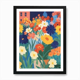 Flowers In The Garden Art Print