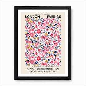 Poster Flower Parade London Fabrics Floral Pattern 3 Art Print