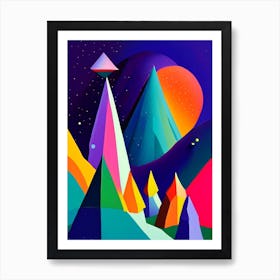 Dwarf Galaxy Abstract Modern Pop Space Art Print