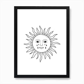 Sad Sun Art Print