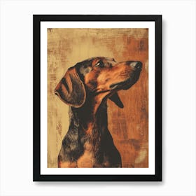 Dachshund.Generated AI. Art Print 4 Art Print